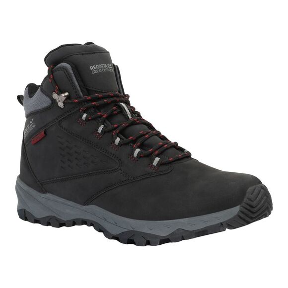 Regatta Mens Amble Waterproof Walking Boots / Black/Rio Red